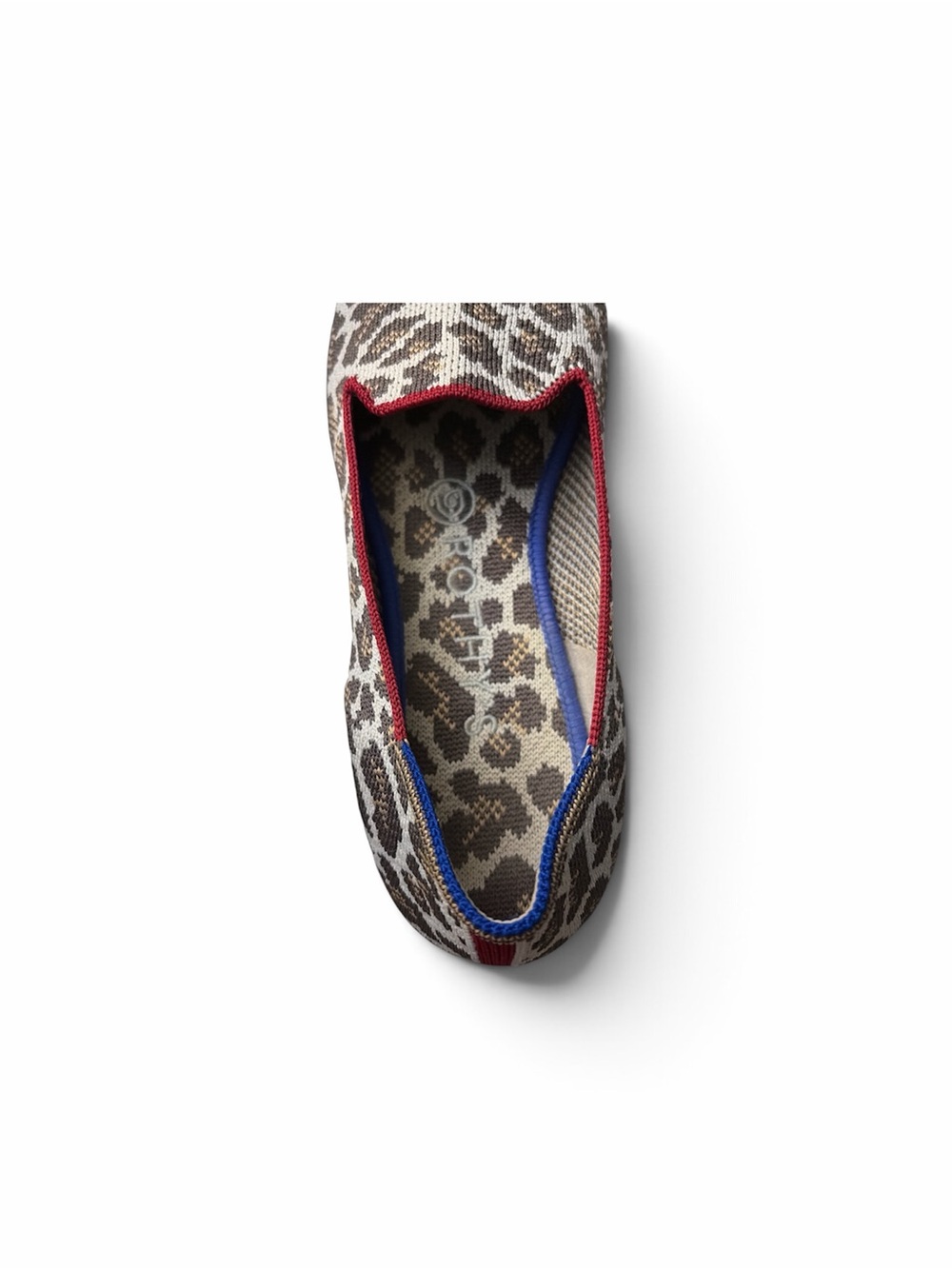 Rothy’s The Loafer Mocha Spot Leopard Print Animal Flats Size 7.5 - Picture 3 of 14